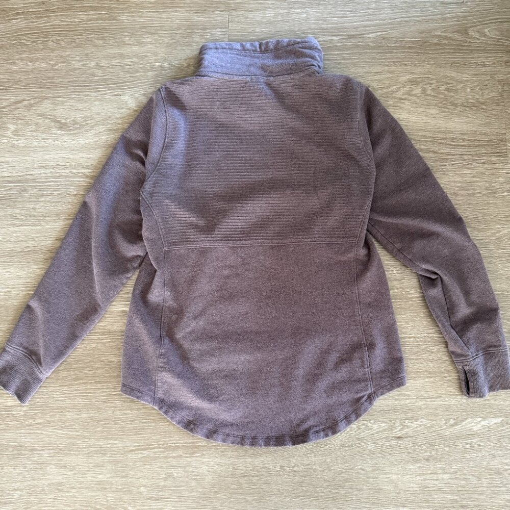 L.L. Bean Cozy Mixed Knit Pullover Funnelneck Sweatshirt - Picture 5 of 5